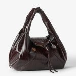 FENDI Fendi Spy Brown inlaid hagfish leather bag - Image 3